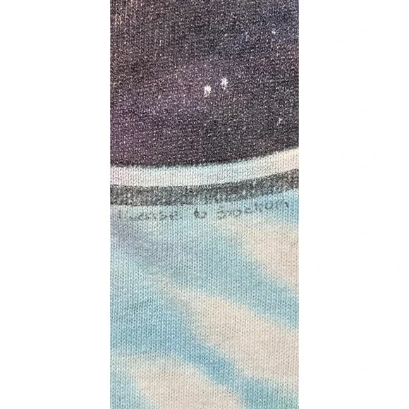 VTG 1991 Liquid Blue Yes Band Tie Dye T-Shirt Men's M Blue Purple Brockum USA - Picture 3 of 12